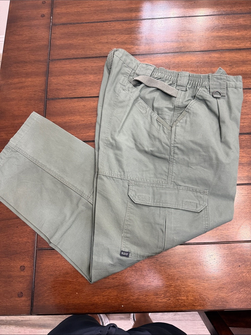 Utility Cargo Pants in Olive Green with Belt Loop